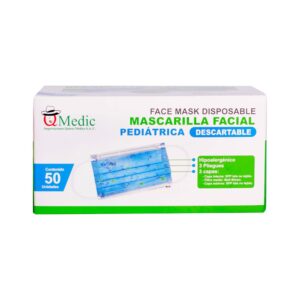 MASCARRILLA PEDIÁTRICA AZUL BOTICA IQMEDIC